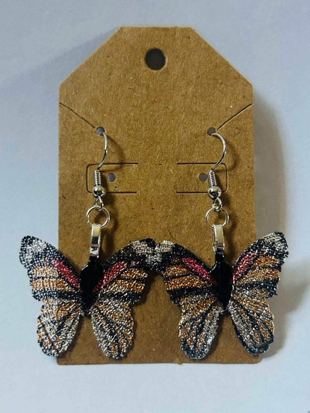 Butterfly Drop Earrings - Multi-Color